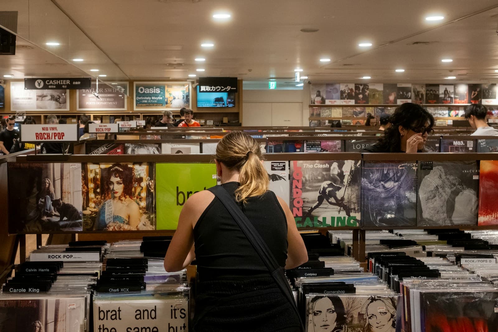 Shopping for records in Tokyo